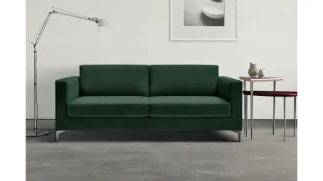 Divano Letto lineare in tessuto Richard di Bodema