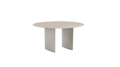 Tavolo rotondo Foil con top in marmo di Midj