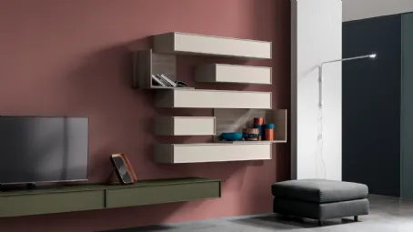 Mensole di design Modulo Fold in laccato opaco di SantaLucia