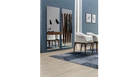 Specchio con appendiabiti o piano di appoggio in legno Alicante di Tonin Casa