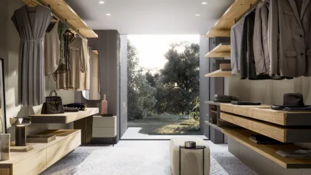 Cabina Armadio moderna in legno Koby di SantaLucia