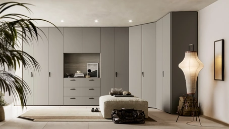 Armadio angolare Liscia Pratico Battente 03 di SantaLucia