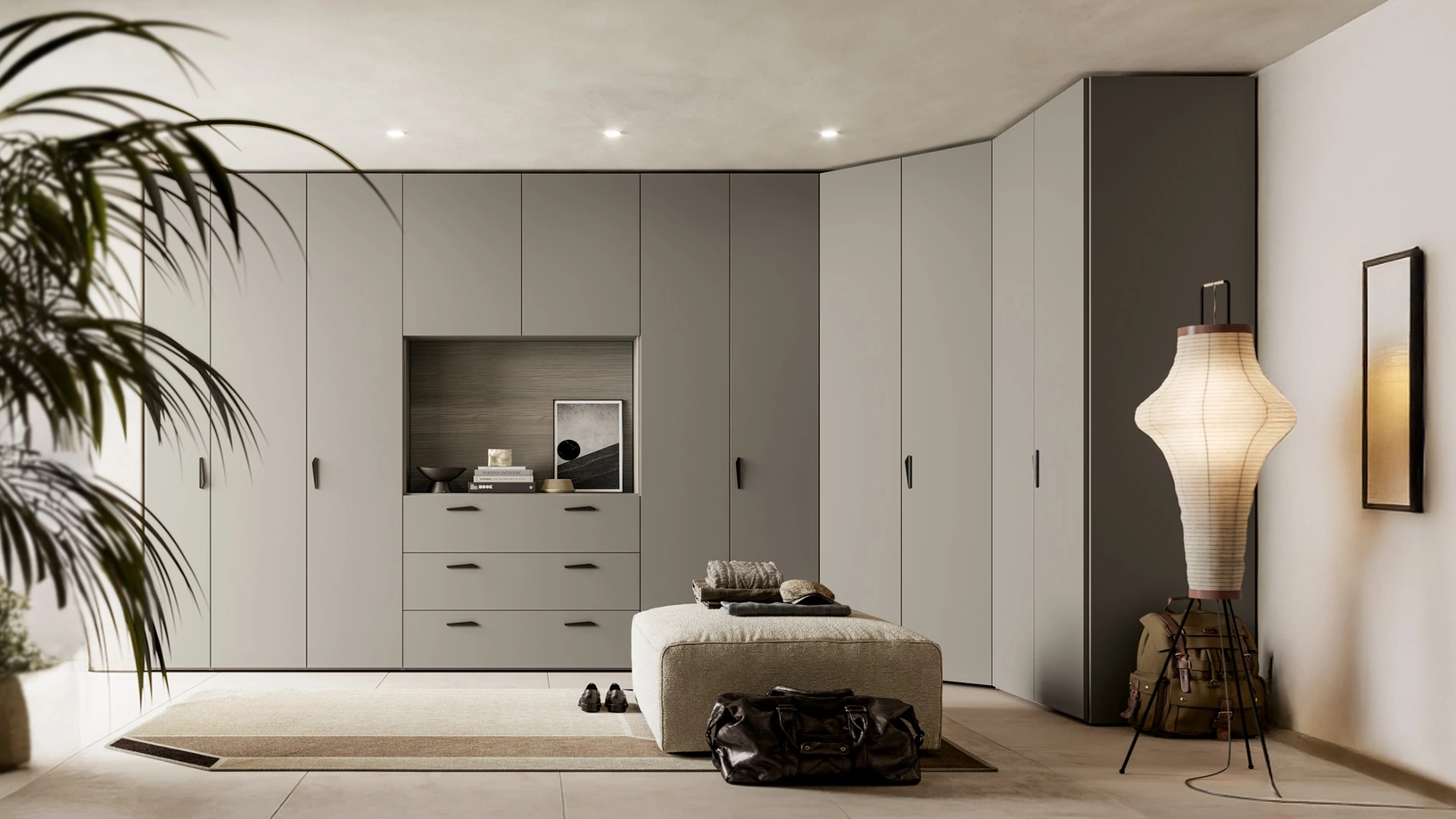 Armadio angolare Liscia Pratico Battente 03 di SantaLucia