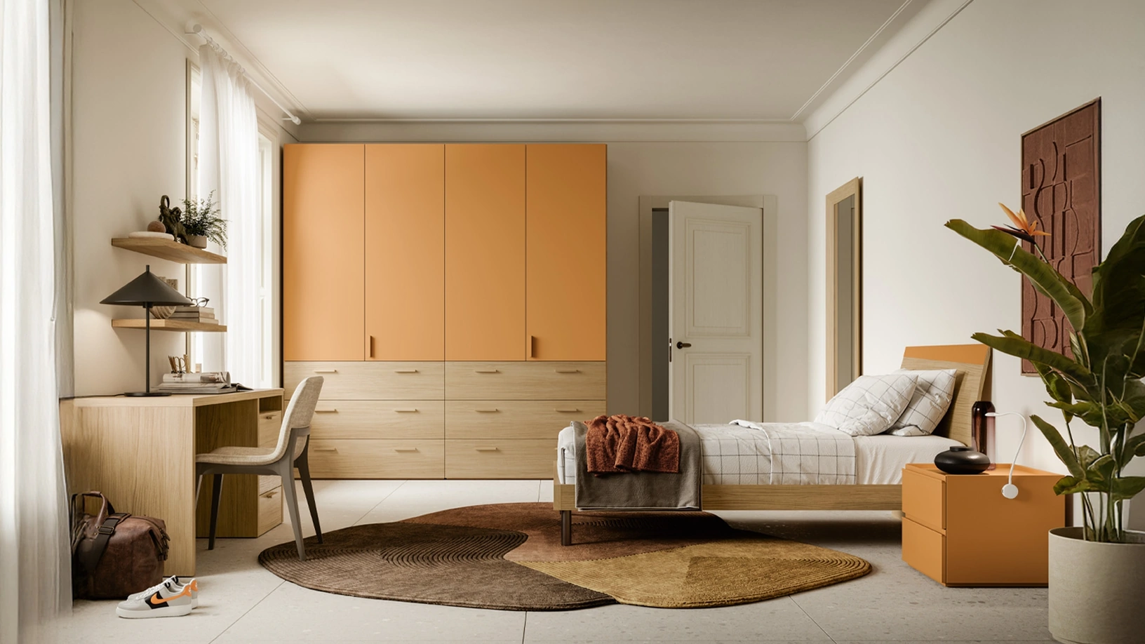 Armadio Liscia Pratico Battente 09 di SantaLucia