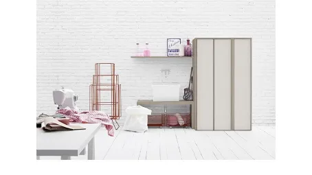 Mobile da Bagno in melaminico e lavabo in ceramica Acqua e Sapone Lavanderia 02 di Birex