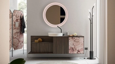 Mobile da Bagno sospeso Cartabianca 04 di Cerasa