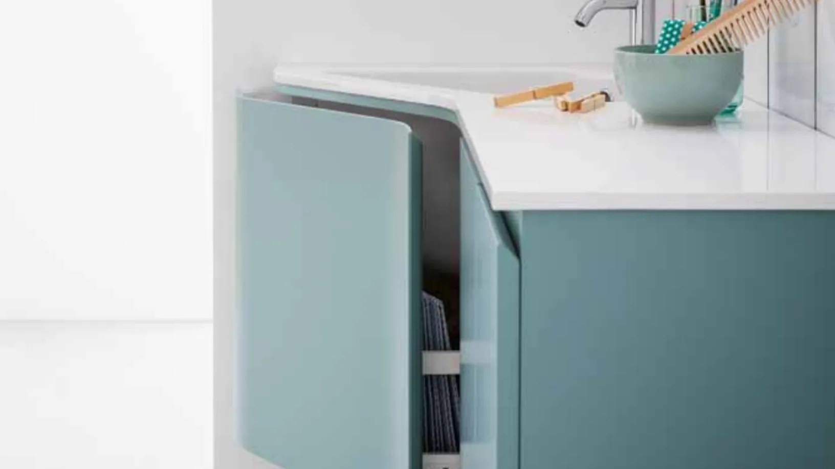 Mobile da bagno sospeso ad angolo Lapis 07 di Birex