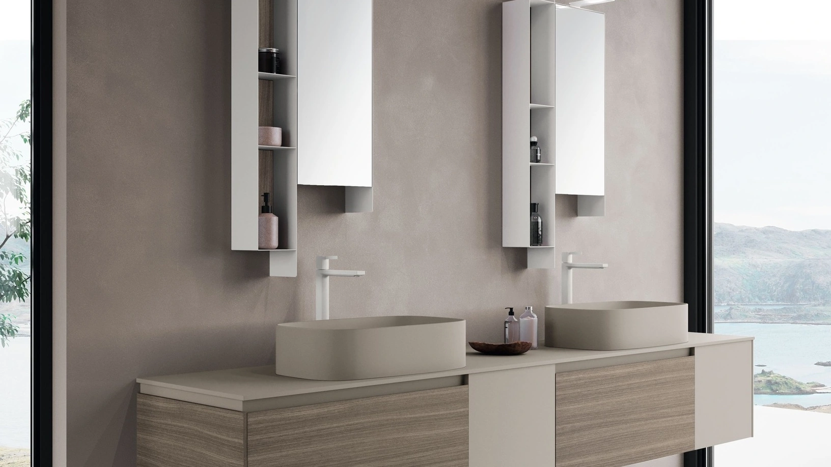 Mobile da Bagno sospeso M2 System 246 di Baxar