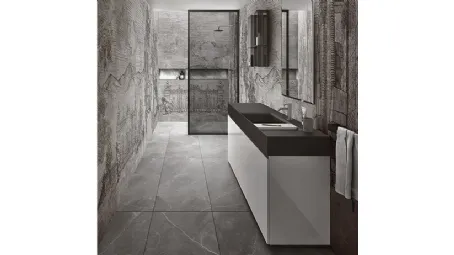 Mobile da Bagno Nerolab in laccato Bianco lucido di Cerasa