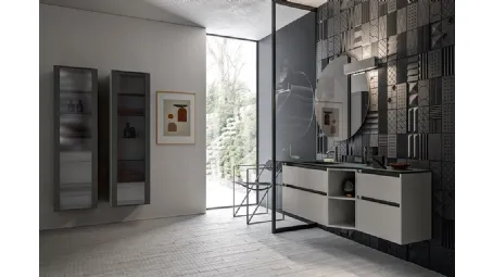 Mobile da Bagno Segno in Grigio Dorian di Cerasa