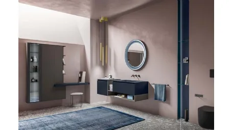 Mobile da Bagno Segno in laccato opaco a campione di Cerasa