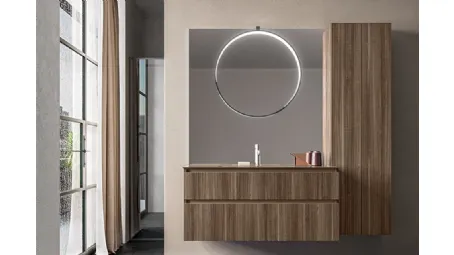 Mobile da Bagno Segno in nobilitato Eucalipto di Cerasa
