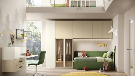 Cameretta a ponte K111 di Moretti Compact Camerette