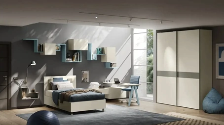 Cameretta per ragazzi Y118 di Moretti Compact Camerette