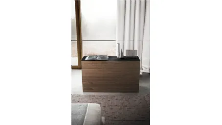 Comò Spazio in legno con 4 cassetti di Pianca