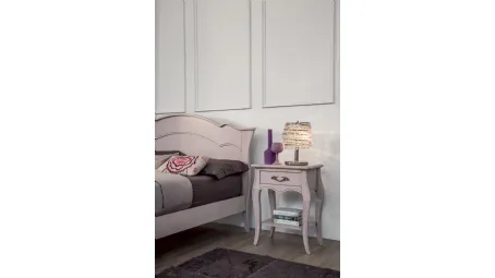 Comodino Ginevra in legno laccato opaco di Tonin Casa