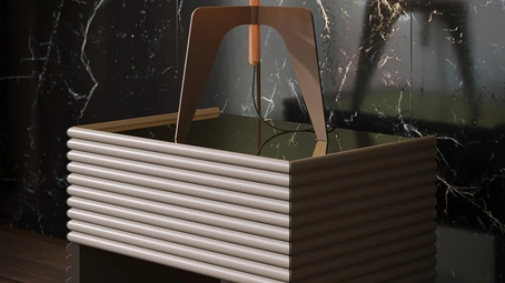 Comodino Patsy in legno laccato di Tonin Casa