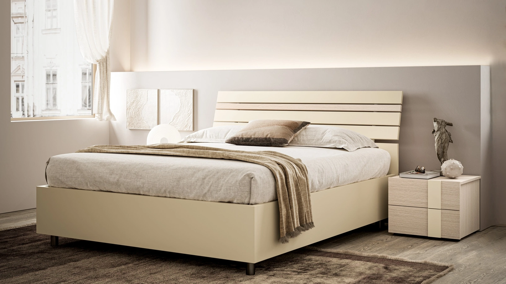 Letto con testiera Baya di SantaLucia