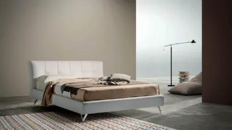 Letto con testiera in tessuto trapuntato Contemporary di Bside