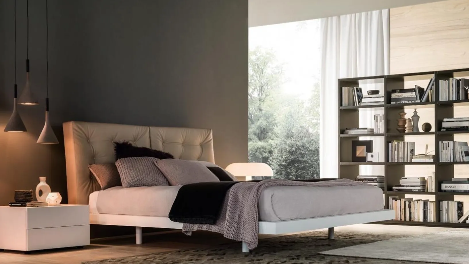 Letto con testiera Francis di Giellesse