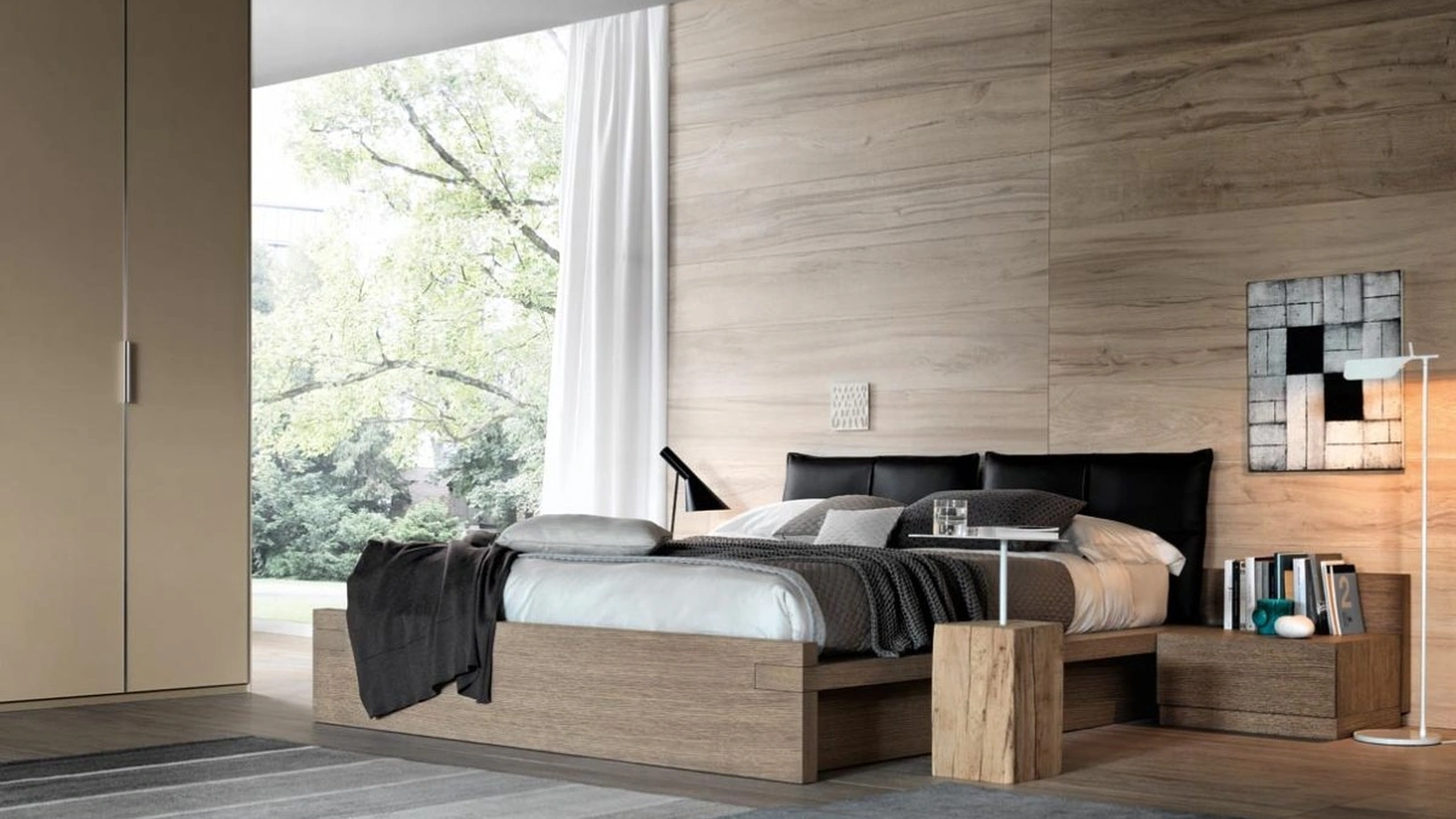 Letto con box contenitore Avalon di Giellesse