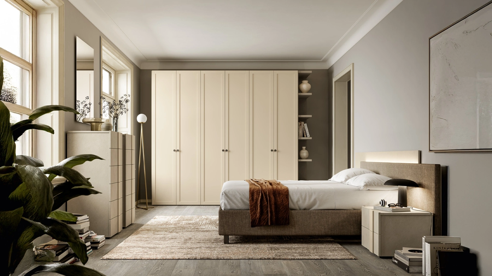 Letto con testiera a due pannelli Mari di SantaLucia