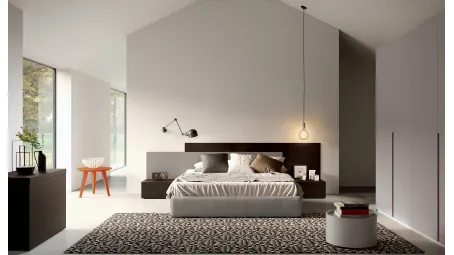 Letto matrimoniale sommier Turca Gold in tessuto di Spagnol Mobili