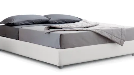 Letto Sommier matrimoniale con giroletto imbottito Turca Side di Spagnol Salotti
