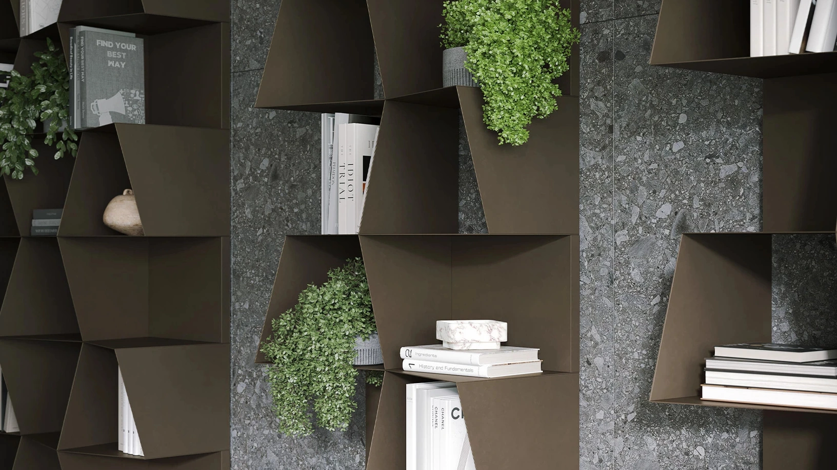 Libreria componibile Checker di Tonin Casa