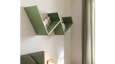 Libreria sospesa in laccato NC104 di Moretti Compact