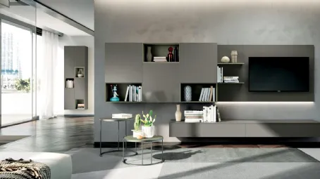 Parete Attrezzata Living 830 di Spagnol Mobili