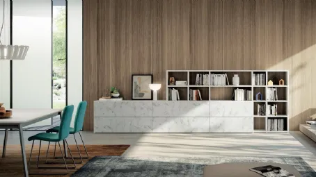 Parete Attrezzata Living 836 di Spagnol Mobili