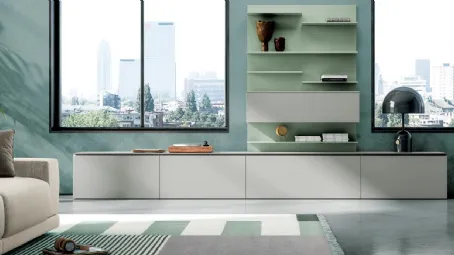 Parete Attrezzata Living 837 di Spagnol Mobili
