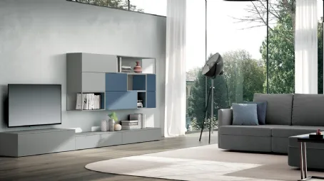 Parete Attrezzata Living 842 di Spagnol Mobili