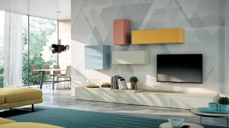 Parete Attrezzata Living 846 di Spagnol Mobili