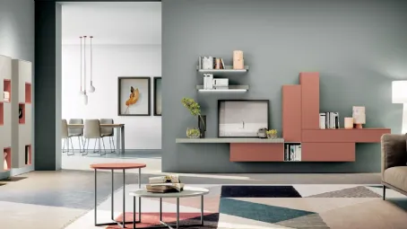 Parete Attrezzata Living 847 di Spagnol Mobili