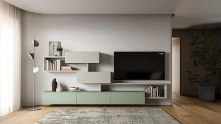 Parete Attrezzata Pratico PTG401 di SantaLucia