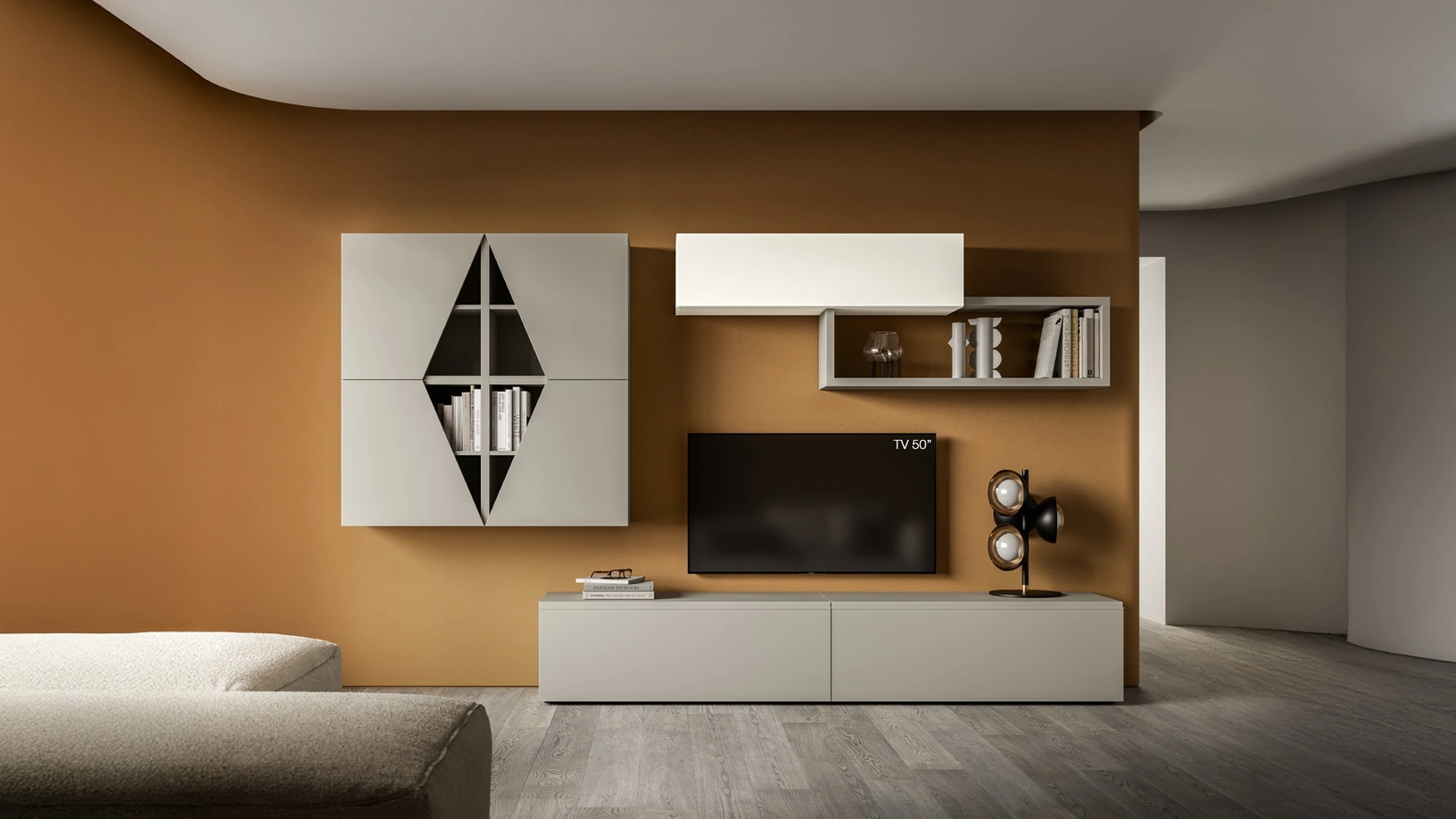 Parete Attrezzata Pratico PTG422 di SantaLucia