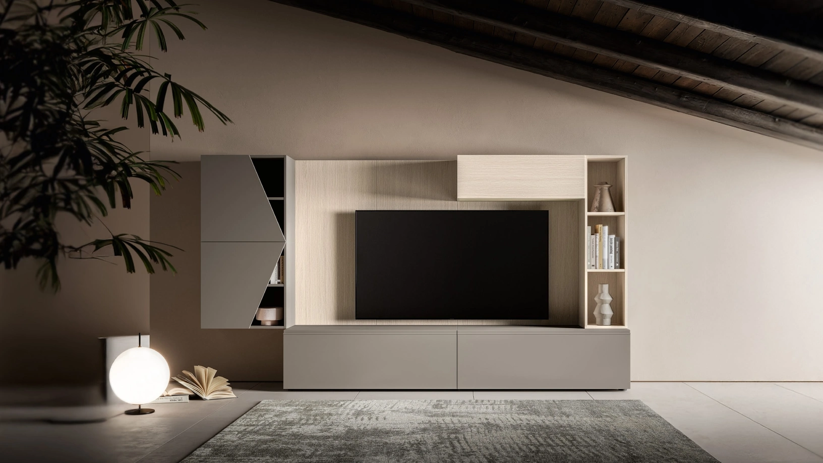 Parete Attrezzata Pratico PTG423 di SantaLucia