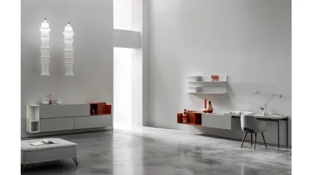 Parete Attrezzata con scrivania KV015 di SantaLucia