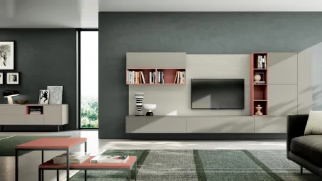 Parete Attrezzata Living 829 di Spagnol Mobili