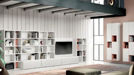 Parete Attrezzata Living 835 di Spagnol Mobili