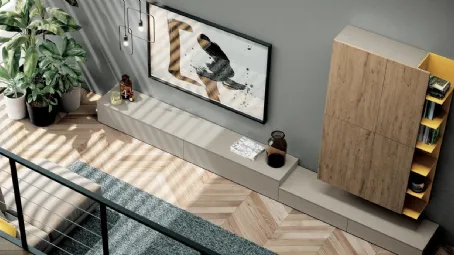 Parete Attrezzata Living 840 di Spagnol Mobili