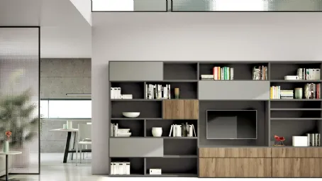 Parete Attrezzata Living 844 di Spagnol Mobili