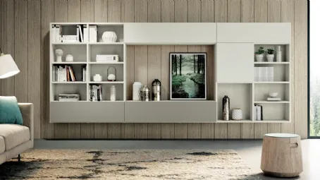 Parete Attrezzata Living 855 di Spagnol Mobili