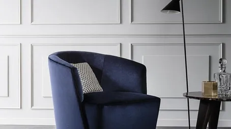 Poltroncina in tessuto Club di Giellesse