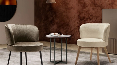 Poltroncina in tessuto Loren di Spagnol Salotti