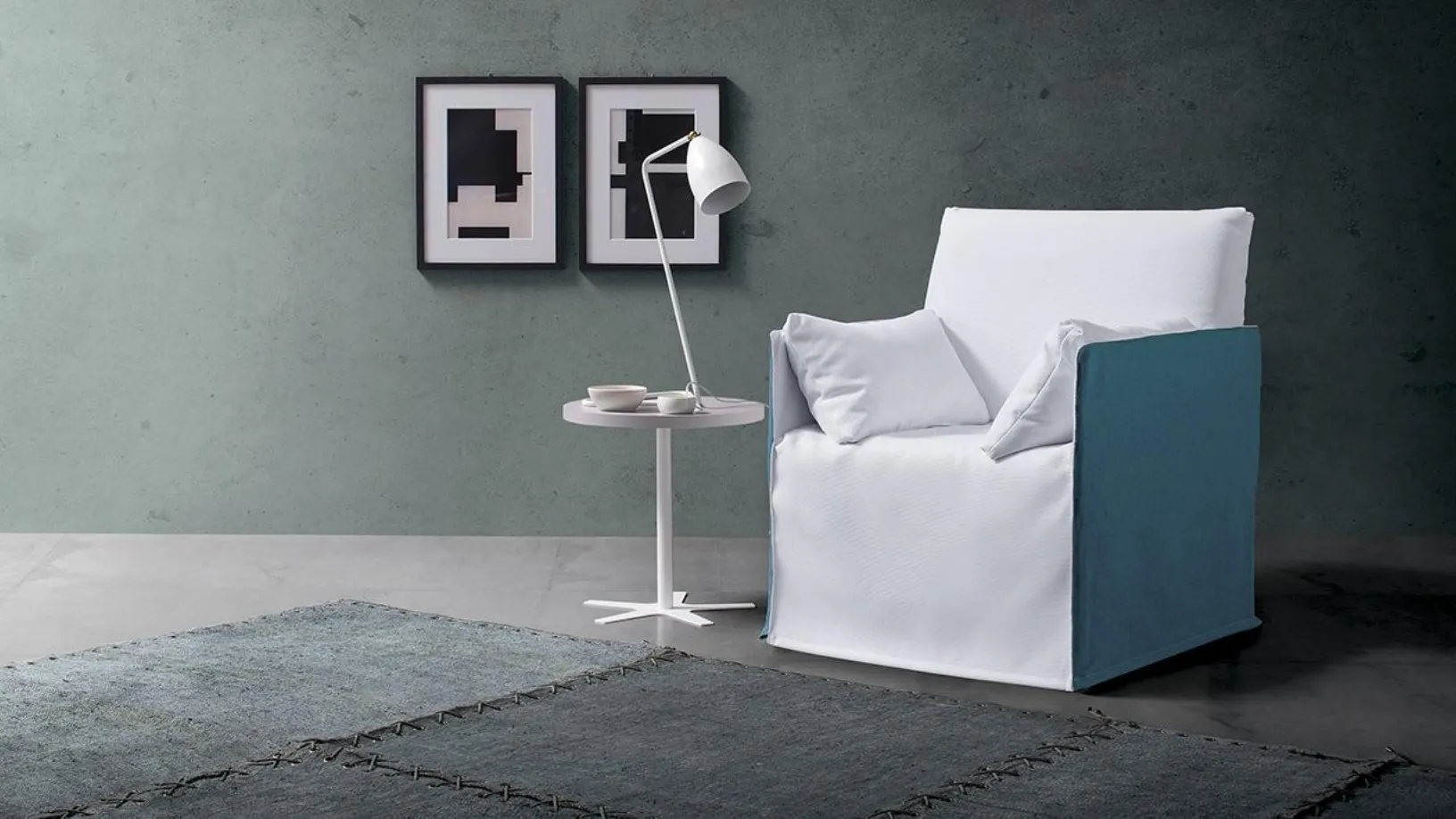 Poltrona Letto in tessuto Magic di Spagnol Salotti