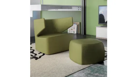 Poltrona di design in tessuto Mr Jones di Spagnol Salotti