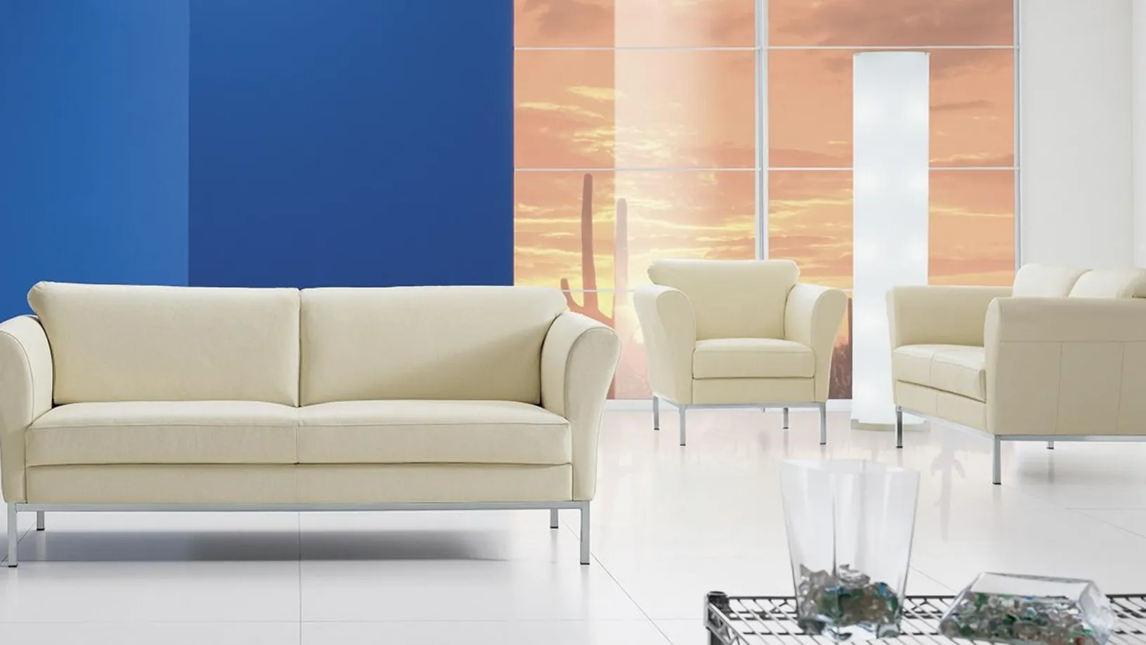 Poltrona classica in pelle bianca Terry di Spagnol Salotti